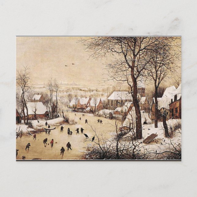 Bruegel the Elder - Winter Landscape with Skaters Postcard (Front)