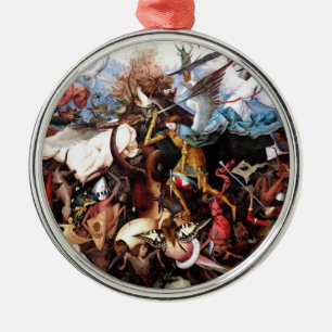 Bruegel's "The Fall Of The Rebel Angels" (1562) Metal Tree Decoration