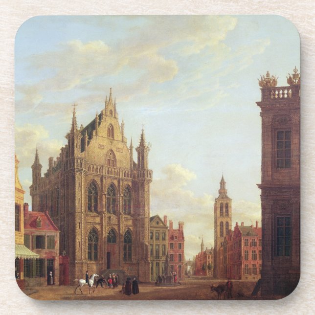Bruges, 1824 (oil on panel) coaster (Front)