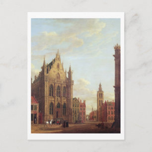 Bruges, 1824 (oil on panel) postcard
