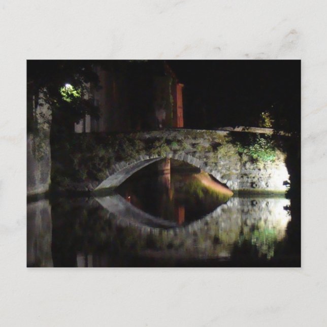 Bruges at night postcard (Front)