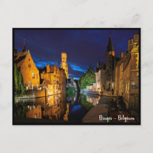 Bruges, Belgium. Brujas, Bélgica Postcard