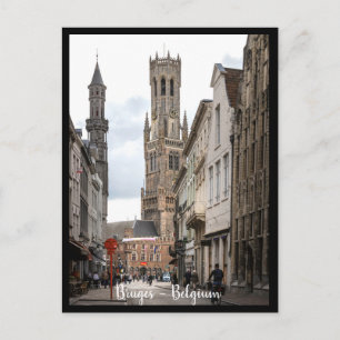 Bruges, Belgium. Brujas, Bélgica Postcard