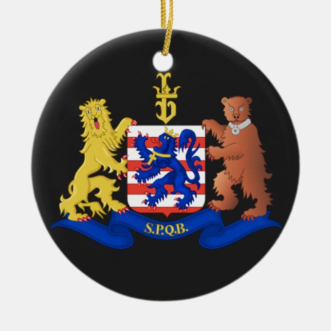 Bruges Belgium Christmas Ornament (Front)
