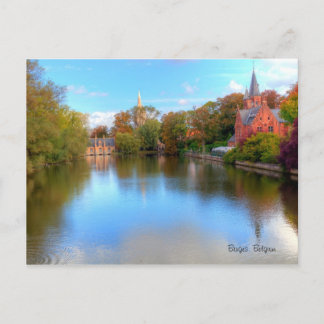 bruges, belgium postcard