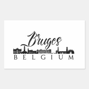Bruges, Belgium Rectangular Sticker