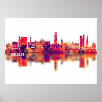 Bruges Belgium Skyline