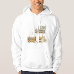 Bruges Belgium. Town hall and traditional Hoodie