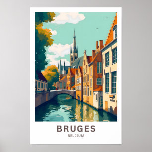 Bruges Belgium Travel Print