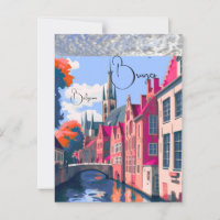 Bruges Belgium Travel Print Wall Decor Wall Art Br