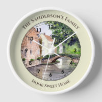 Bruges Belgium Watercolor by Farida Greenfield