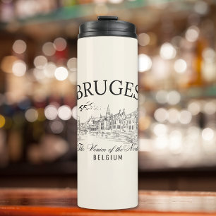 Bruges Canal City – Vintage Belgium  Thermal Tumbler