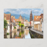 Bruges City Belgium Postcard<br><div class="desc">Bruges is the capital and largest city of the province of West Flanders in the Flemish Region of Belgium. 
Bruges is a popular tourism destination within Belgium</div>