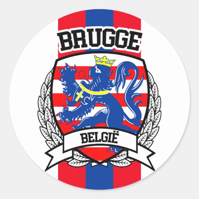 Bruges Classic Round Sticker (Front)