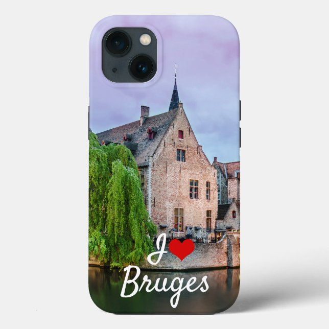 Bruges old town and Belfry tower Case-Mate iPhone Case (Back)