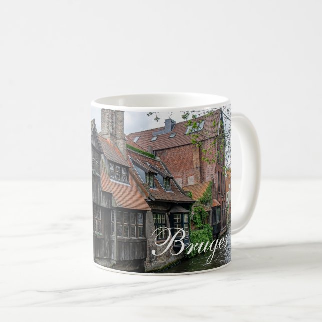 Bruges old town in Belgium Coffee Mug (Front Right)