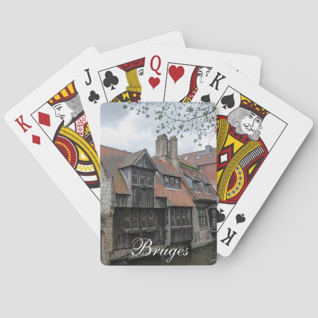 Bruges old town in Belgium Playing Cards (Back)