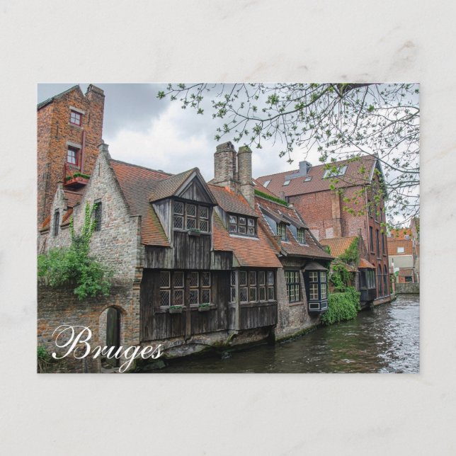 Bruges old town in Belgium Postcard (Front)