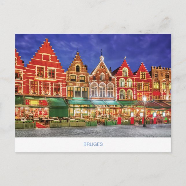 Bruges postcard with Grote Markt (Front)