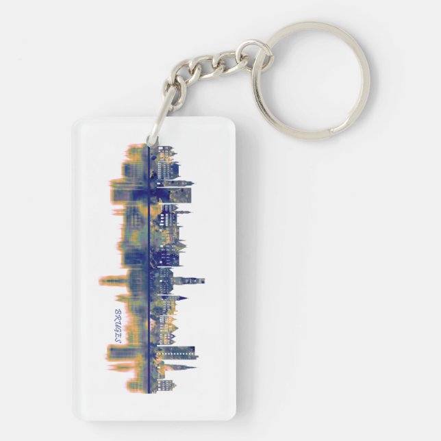 Bruges Skyline Key Ring (Back)