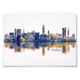 Bruges Skyline Photo Print