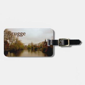 Bruges souvenir luggage tag