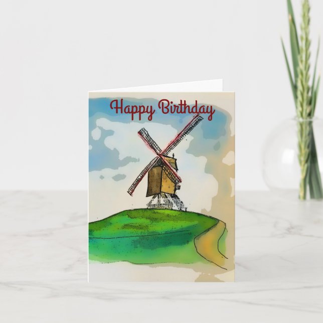 Bruges Windmill Card (Front)