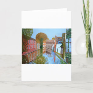 Brugge canal holiday card