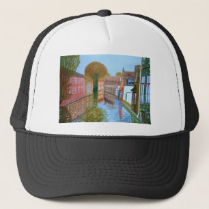Brugge canal trucker hat