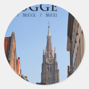 Brugge Classic Round Sticker