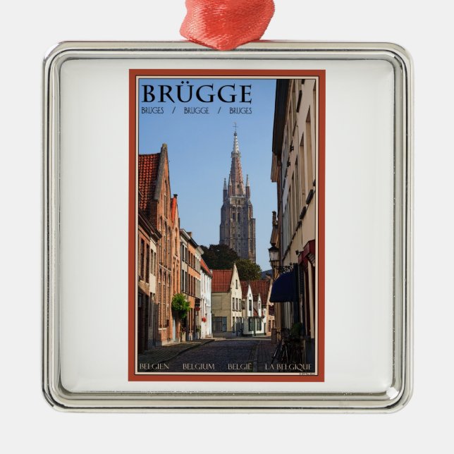 Brugge Metal Tree Decoration (Front)