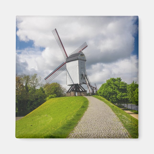 Brugge Windmill Magnet (Front)