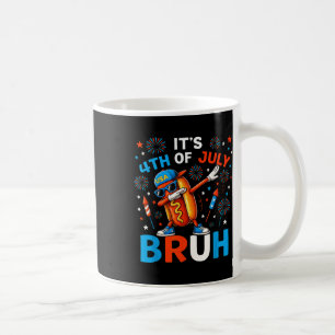 Bruh 4th Of July Boys Kids Hotdog Funny Fourth Of Coffee Mug