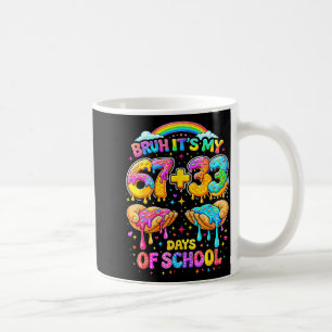 Bruh 67 33 days of school funny boys kids 100th da coffee mug