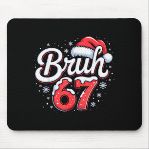 Bruh 67 Boys Christmas Pajamas Teens Boys Kids Xma Mouse Mat