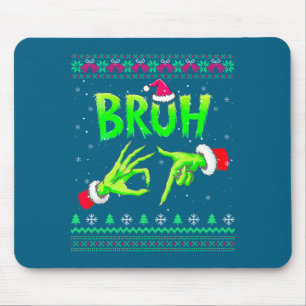 Bruh 67 Christmas Ugly Sweater Six Seven Meme 6 7  Mouse Mat
