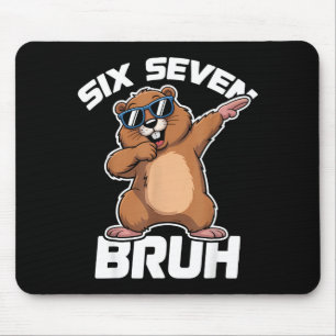 Bruh 67 Funny Groundhog 6-7 Meme Pyjamas Boys Girl Mouse Mat