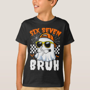 Bruh 67 Halloween Funny Six Seven Meme Brainrot Gh T-Shirt