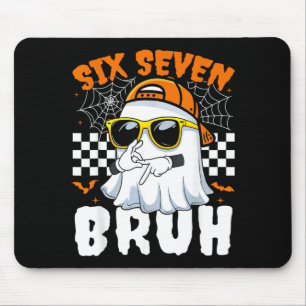 Bruh 67 Halloween Funny Six Seven Meme Brainrot Mouse Mat