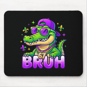 Bruh 67 Mardi Gras Alligator Six Seven 6 7 Boys Ma Mouse Mat