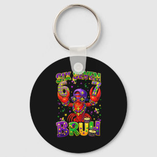 Bruh 67 Mardi Gras Crawfish Six Seven 6 7 Boys Mar Key Ring