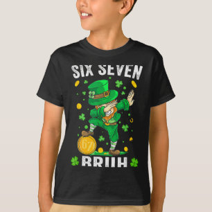 Bruh 67 meme st patrick's day six seven kids boys T-Shirt