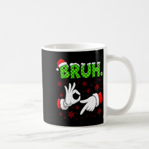 Bruh 67 Santa Hand Six Seven Meme Christmas Matchi Coffee Mug