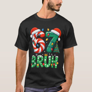 Bruh 67 Six Seven 6 7 Meme Christmas Funny Boy Gir T-Shirt