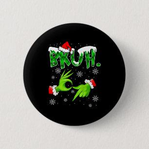 Bruh 67 Six Seven 6 7 Meme Christmas Funny Gen Alp Cm Round Badge