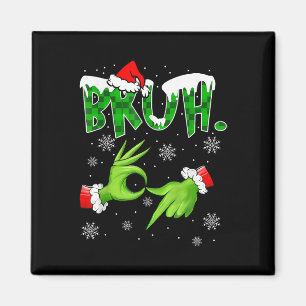 Bruh 67 Six Seven 6 7 Meme Christmas Funny Gen Alp Magnet