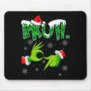 Bruh 67 Six Seven 6 7 Meme Christmas Funny Gen Alp Mouse Mat