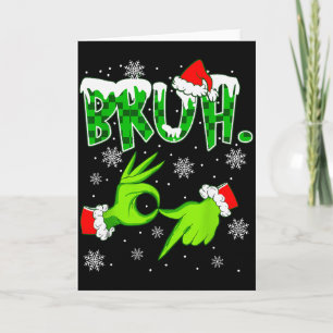 Bruh 67 Six Seven 6 7 Meme Christmas Funny Gen Z S Card