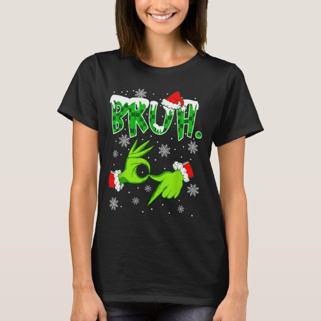 Bruh 67 Six Seven 6 7 Meme Christmas Funny Gen Z S T-Shirt (Front)