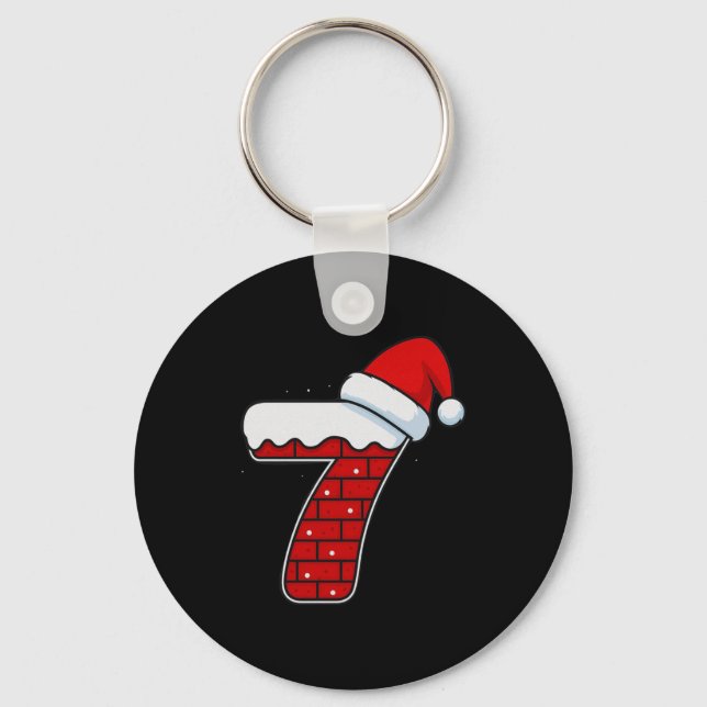 Bruh 67 Six Seven 6 7 Meme Christmas Funny Long Sl Key Ring (Front)